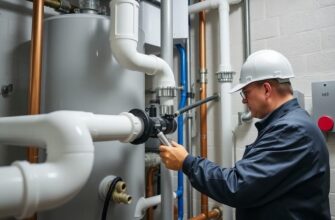 Ремонт полимерных труб в бойлерной комнате