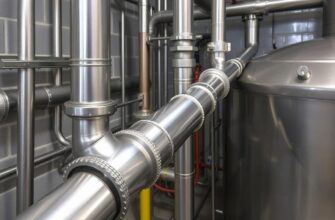 Ремонт труб из нержавеющей стали в бойлерной комнате