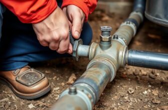 Устранение течи в трубе